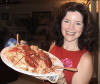 Teresa Newton-Terres with Seafood Paella